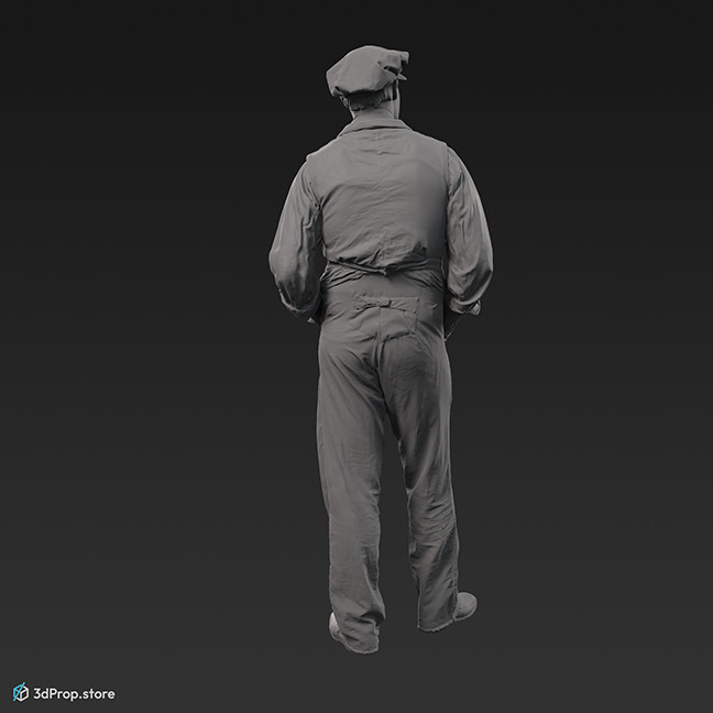 3d scan of a low class city worker from the 1870s Europe