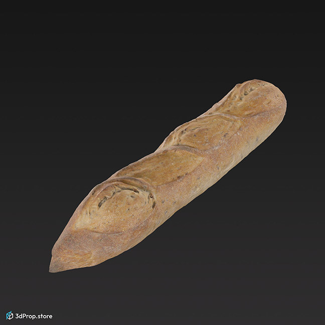 3D scan of a baguette