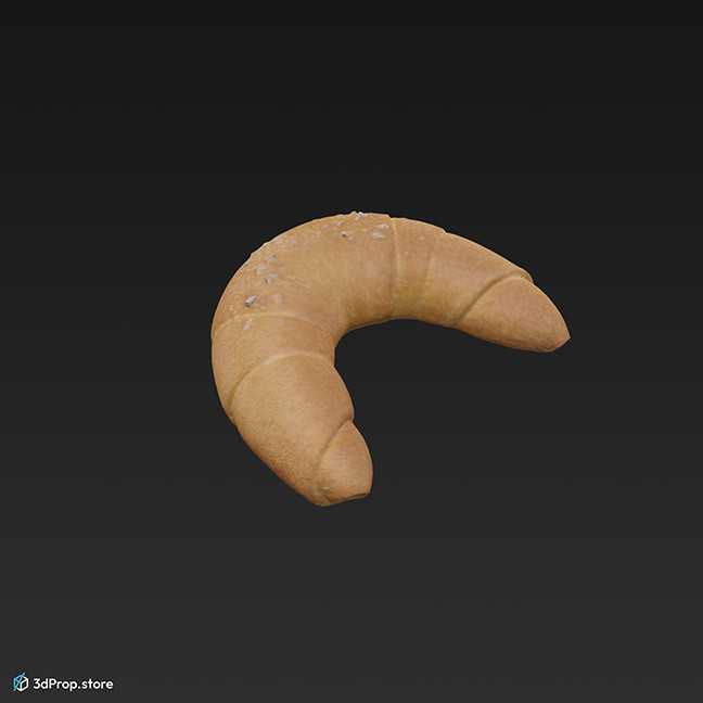 3D scan of a hungarian crescent roll