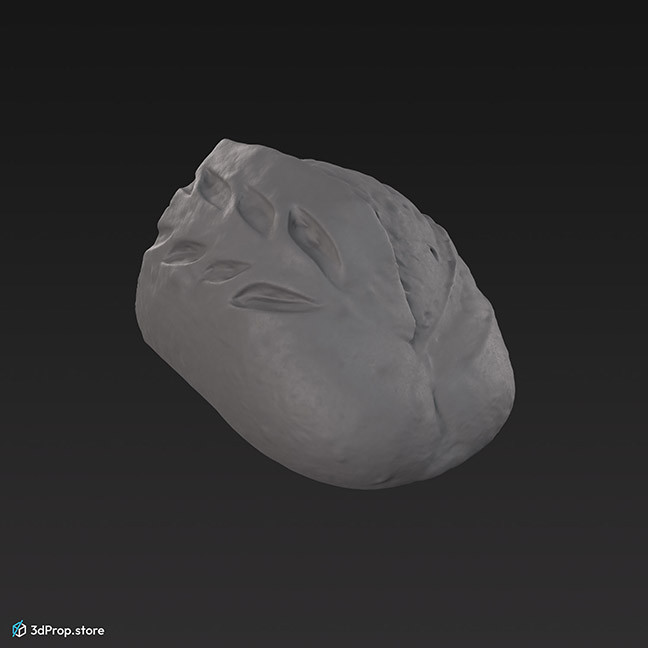 3D scan of half of a bread