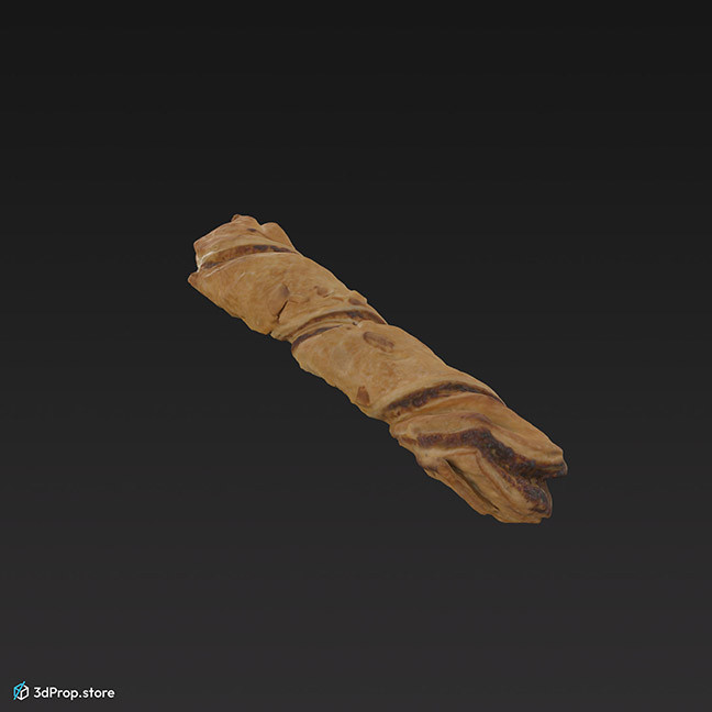 3D scan of a walnut twist.