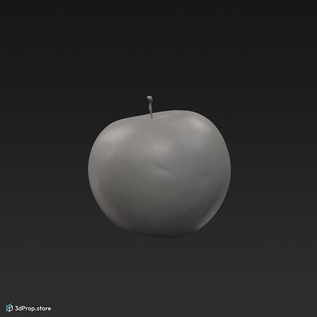 3D scan of a red apple