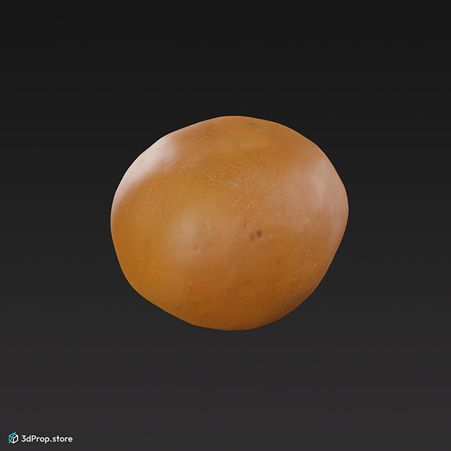 3D scan of a clementine