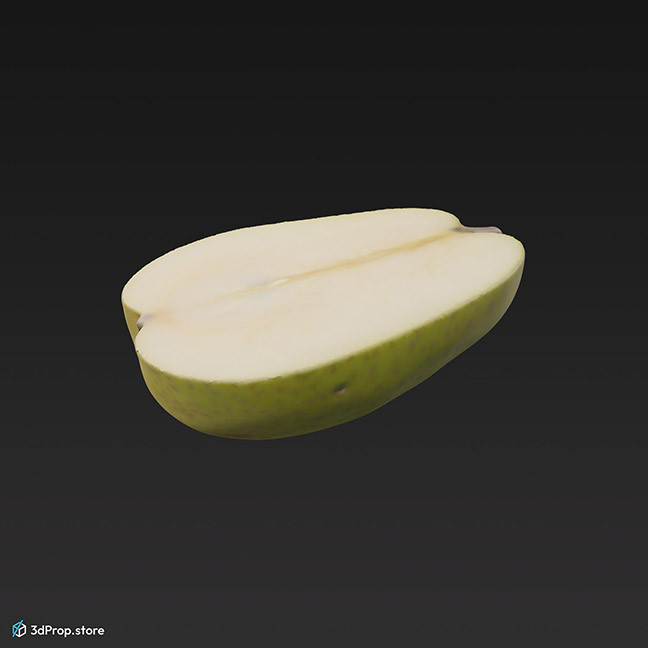 3D scan of a half pear