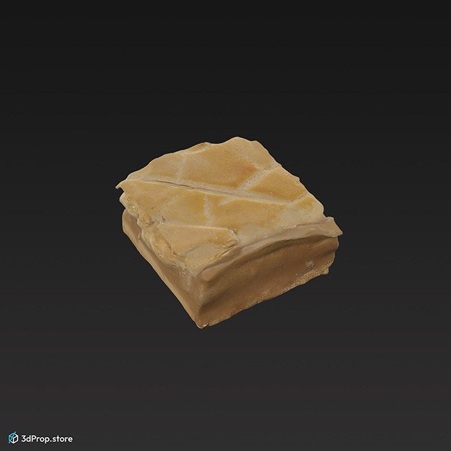 3D scan of a slice of apple pie