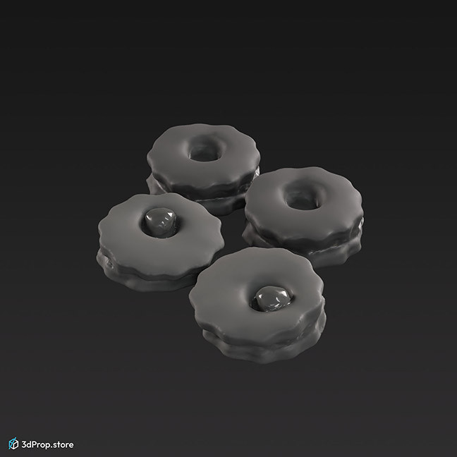 3D scan of a linzer cookie.