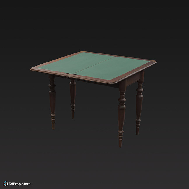 3D scan of a card game  from the 1900s Europe