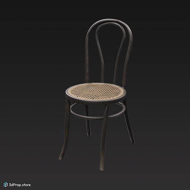 3D scan of a wooden chair from the 1900s
