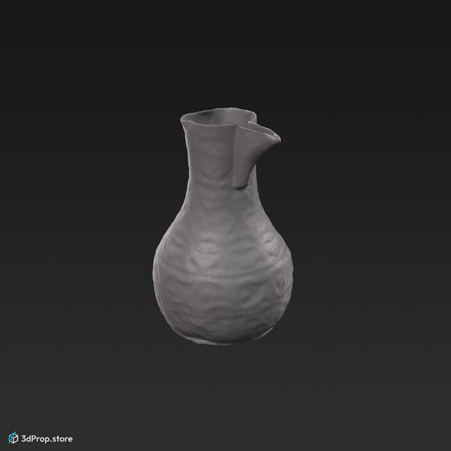 3D scan of an oriental style jug from the 1900s Europe.