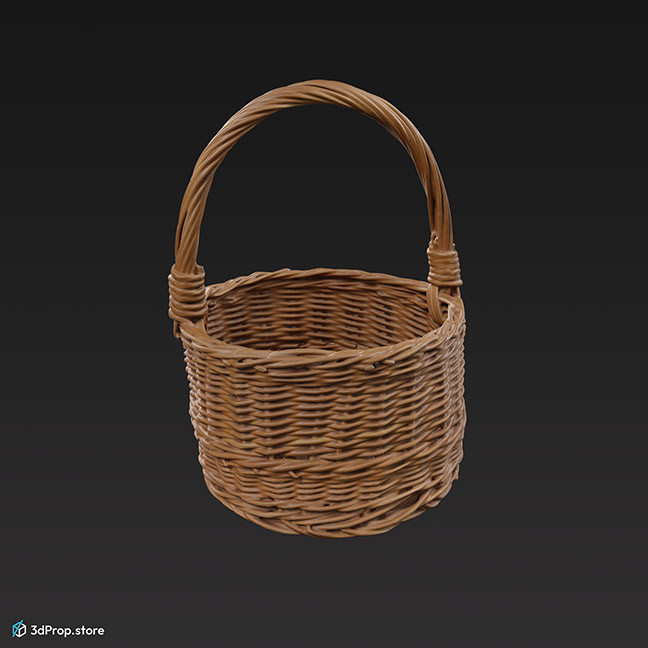 3D scan of a simple wicker basket.
