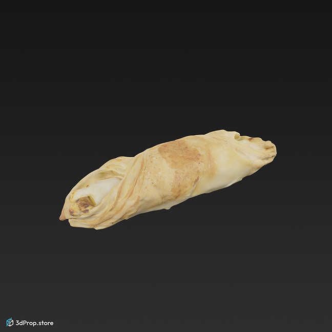 3D scan of a cheese roll