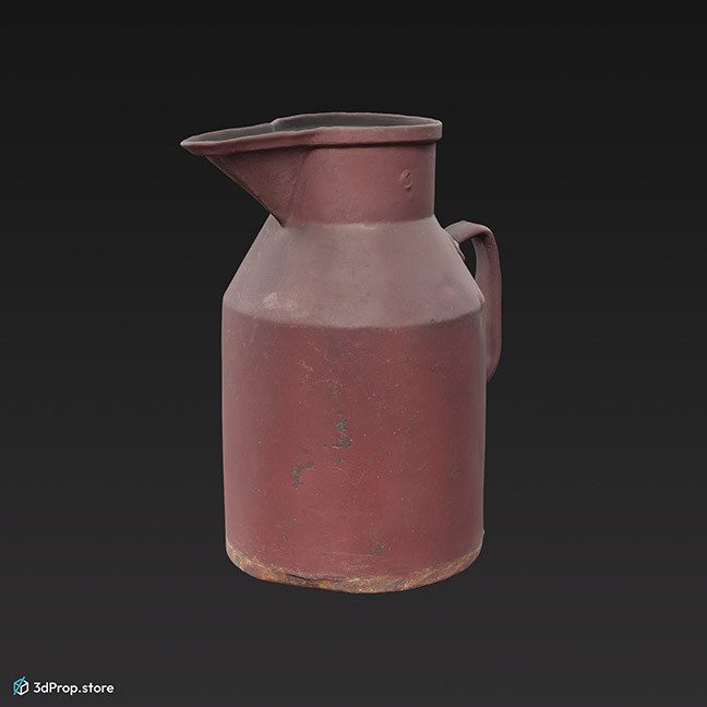 3D scan of a metal pitcher from the 1900s