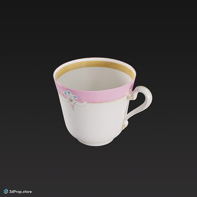 3D scan of a porcelain tea cup.