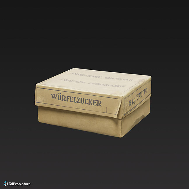 3D scan of a paper box.