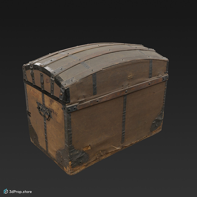 3D scan of a wooden chest.