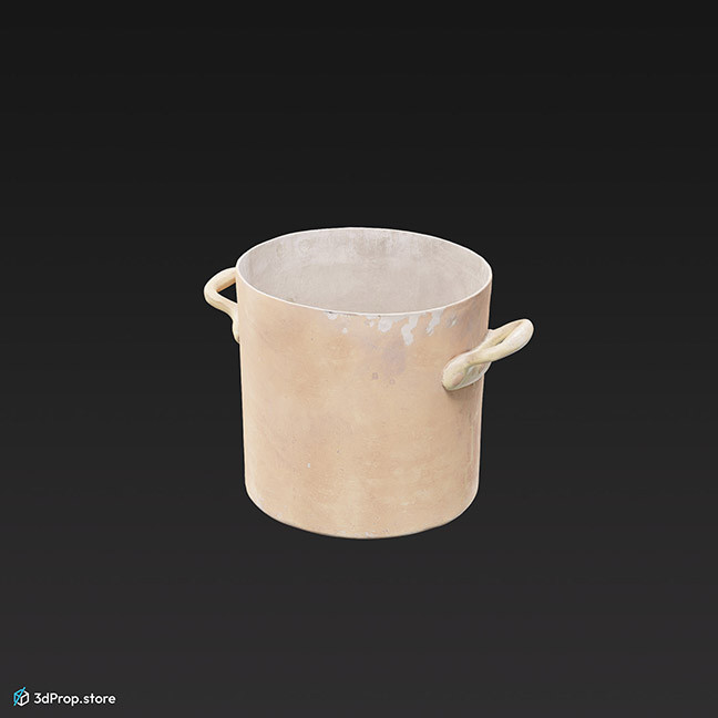 3D scan of a copper pot them the 1900s