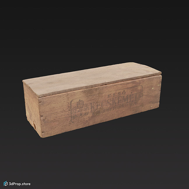 3D scan of a wooden crate from the1900s