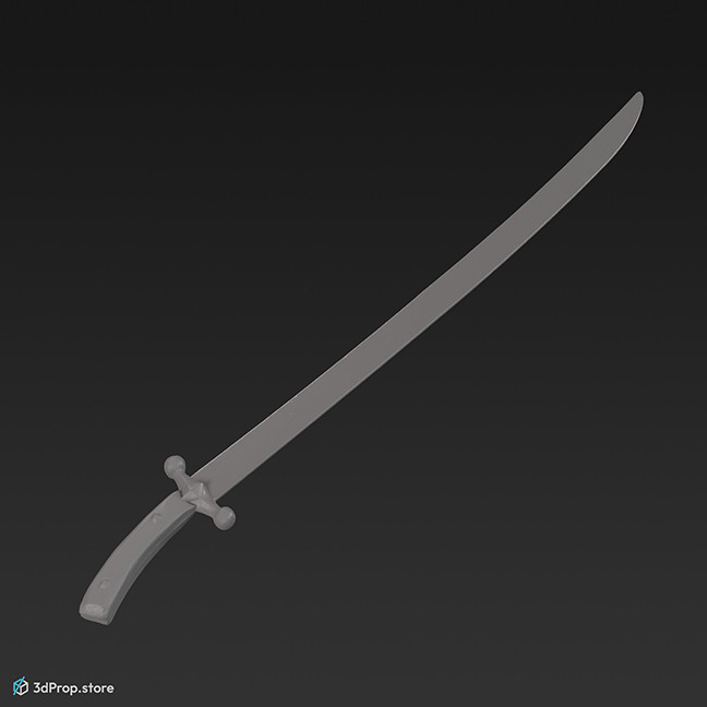 3D scan of a sword from the 1300s, Europe, Middle Ages.