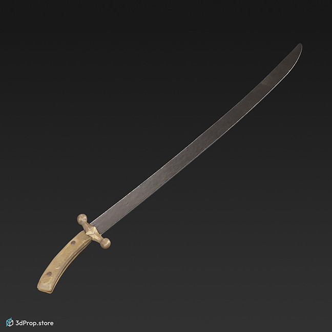 3D scan of a sword from the 1300s, Europe, Middle Ages.