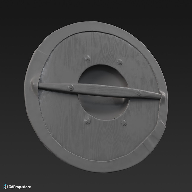 3D scan of a buckler shied from the Middle Ages.