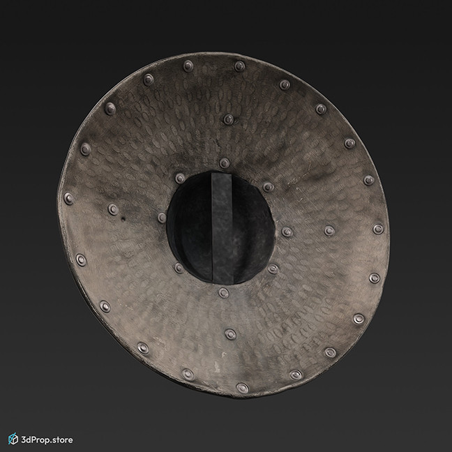 3D scan of a buckler shield from the Middle ages.