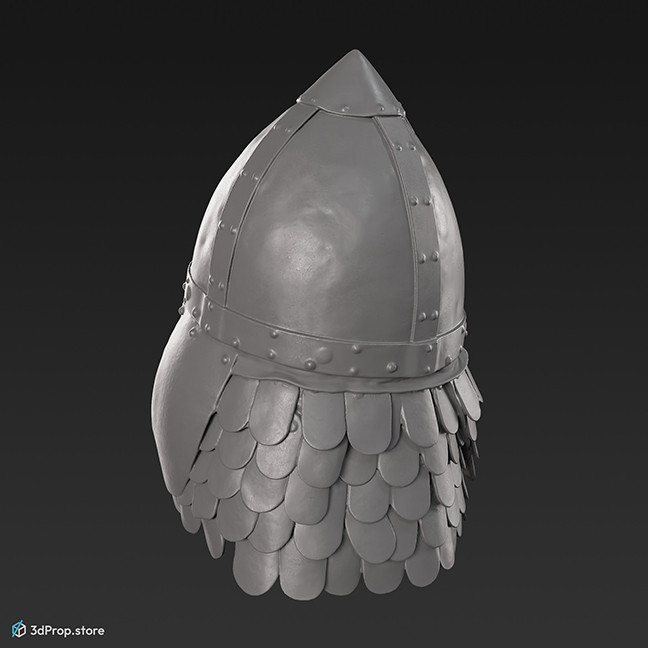This is a 3D model, (3D scanned) of a helmet from 610
