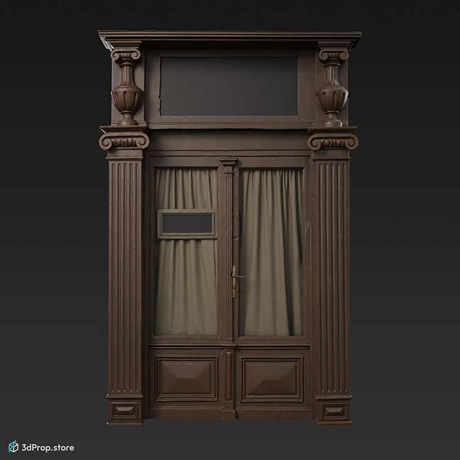 3D scan of a shop entrance from 1905 Europe