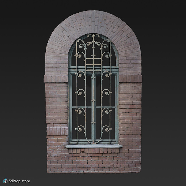 A photogrammetry recorded 3D model of a window.