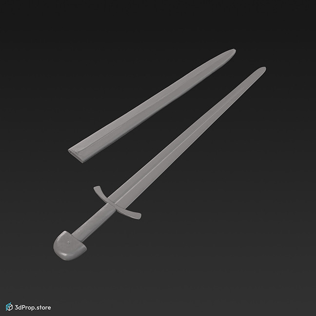 3D scan of a sword from the 1300s Europe