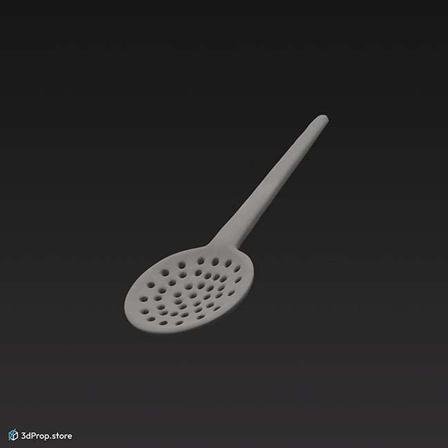 3D model of a wooden spoon