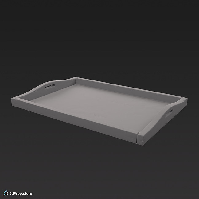 3D model of a wooden tray