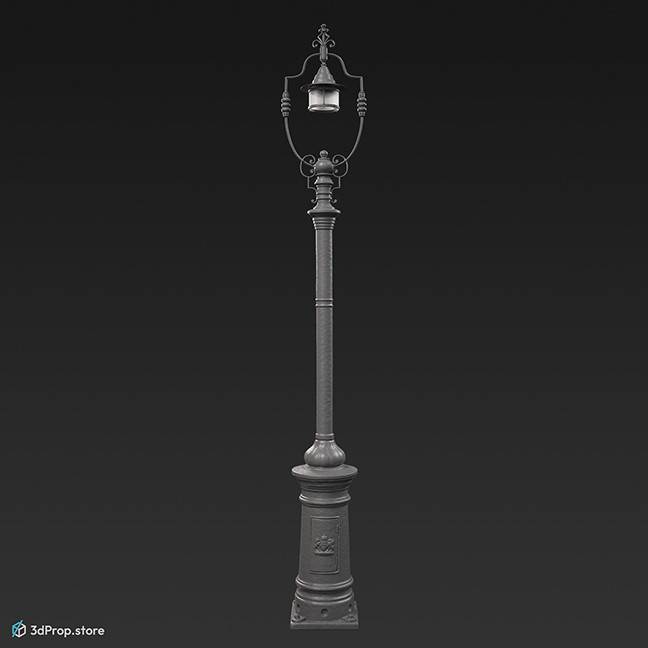 3d scan of a standing streetlight from the 19th century.
