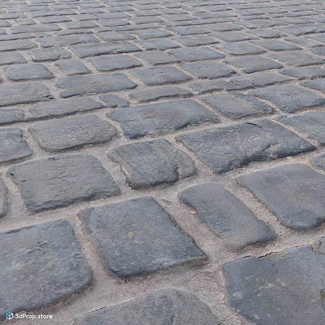 A tileable 2d texture of bluestone pavement.