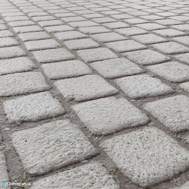 A tileable 2d texture of limestone pavement.