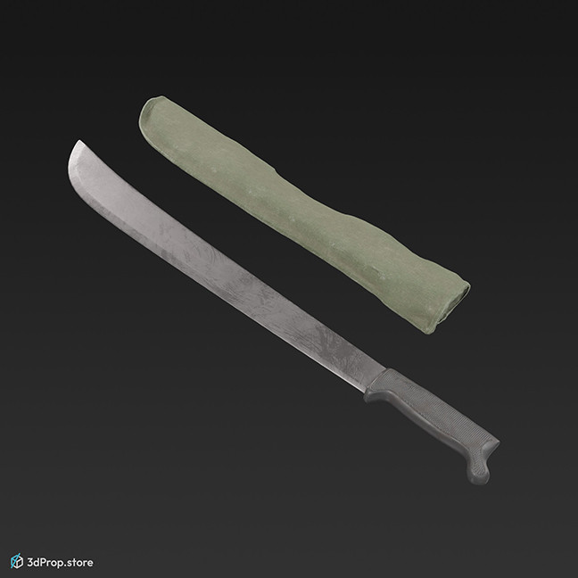This is a 3d scanned model of a machete