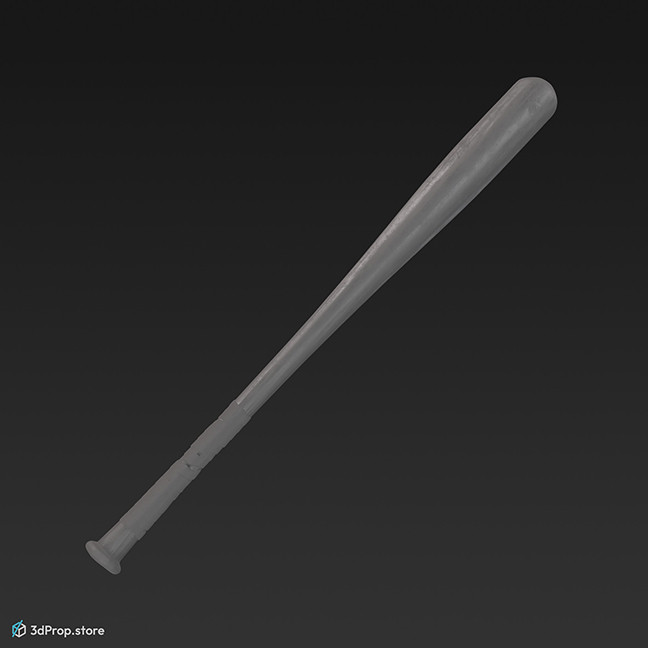 This is a 3d model of a baseball bat.