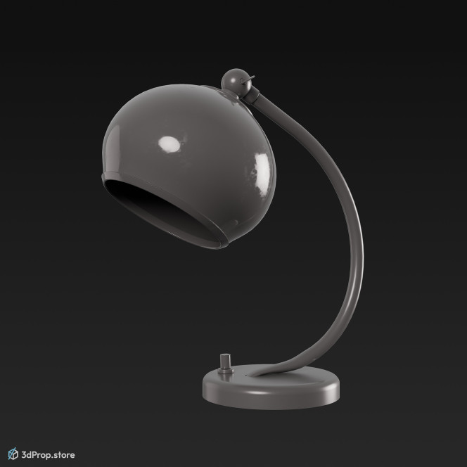 3D model of a table lamp from 1960, USA.