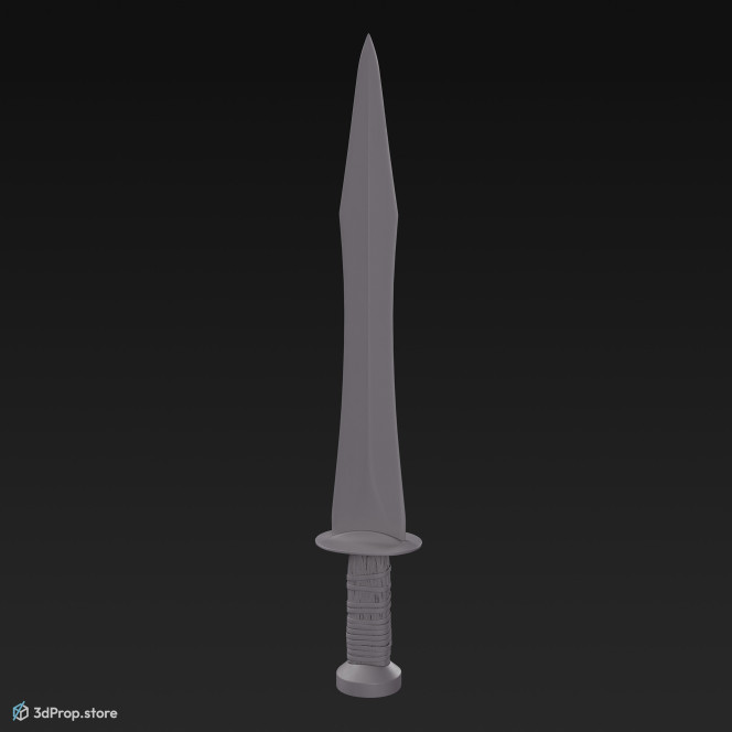 3D scan of a gladius - a gladiator's sword from the Roman Empire.