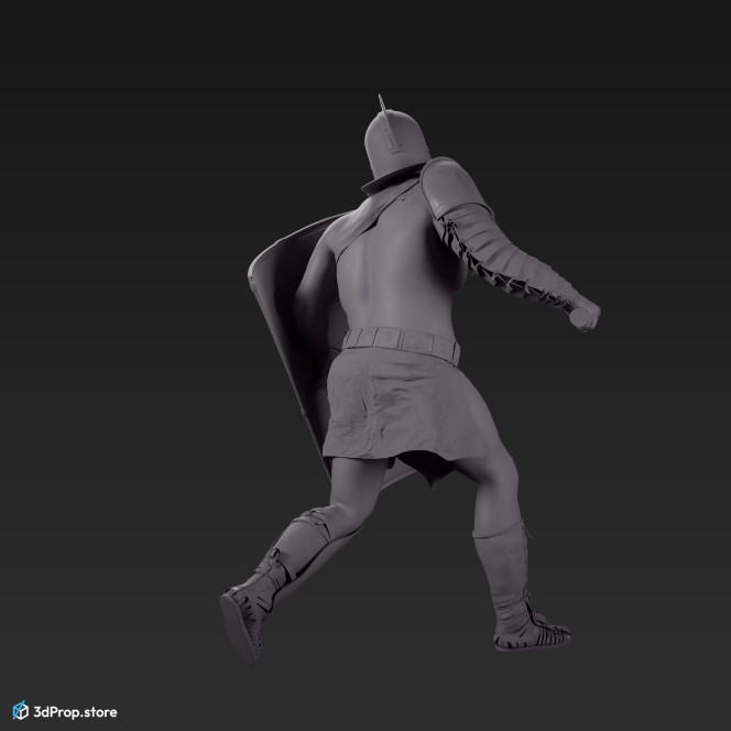 3d model of a Secutor gladiator from 30AD, Ancient Roman Empire