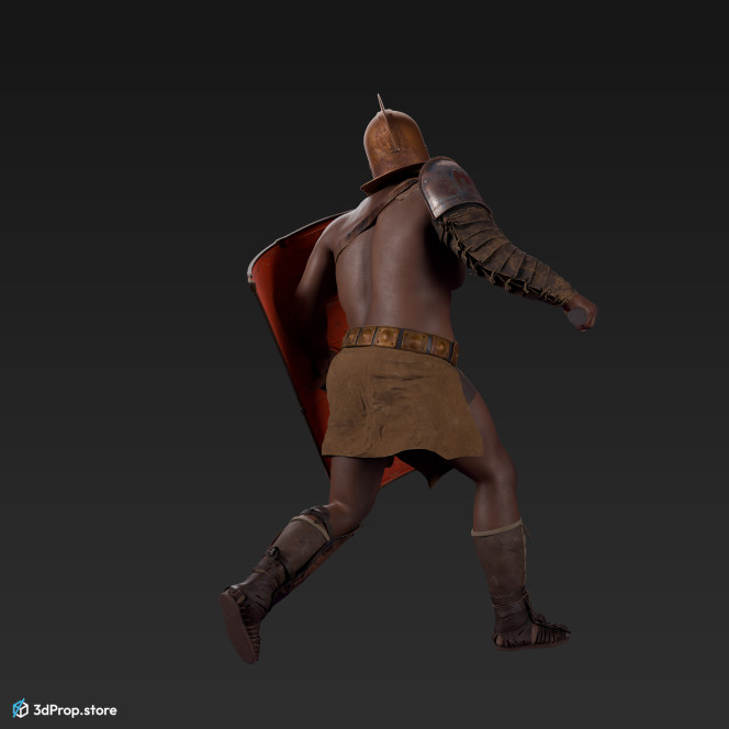 3d model of a Secutor gladiator from 30AD, Ancient Roman Empire