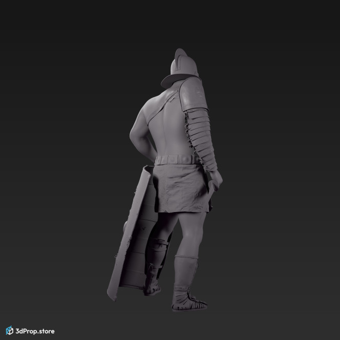 3d model of a Secutor gladiator from 30AD, Ancient Roman Empire