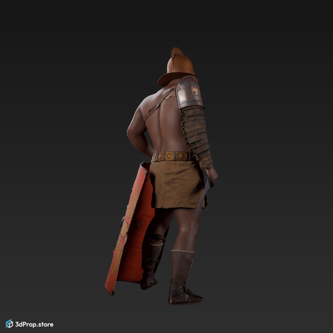 3d model of a Secutor gladiator from 30AD, Ancient Roman Empire