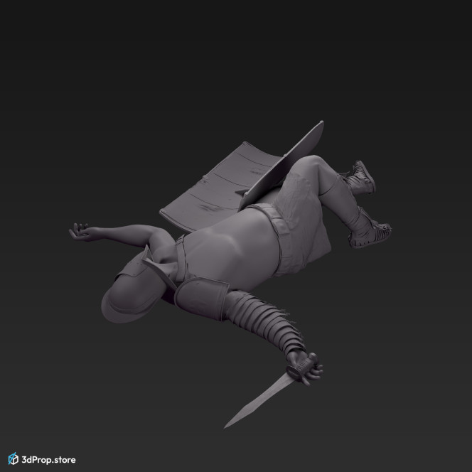 3d model of a Secutor gladiator from 30AD, Ancient Roman Empire