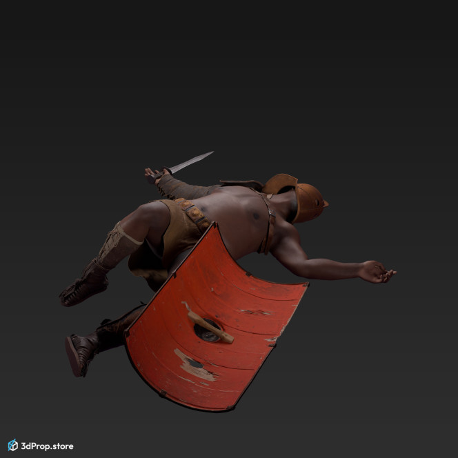 3d model of a Secutor gladiator from 30AD, Ancient Roman Empire