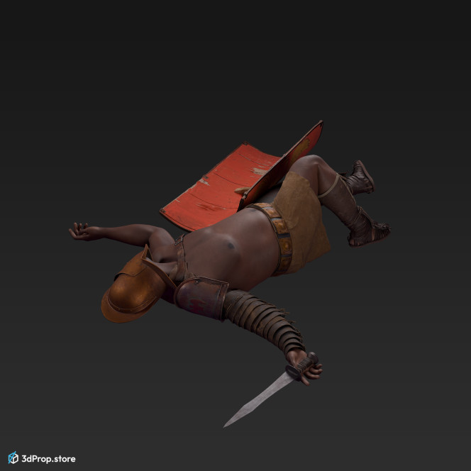 3d model of a Secutor gladiator from 30AD, Ancient Roman Empire
