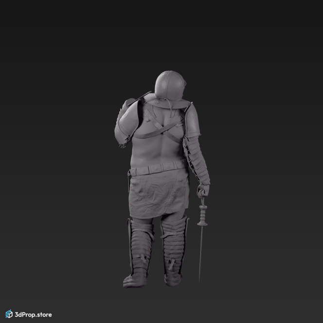 3D model of a Provocator gladiator from the AD30,  Ancient  Roman Empire