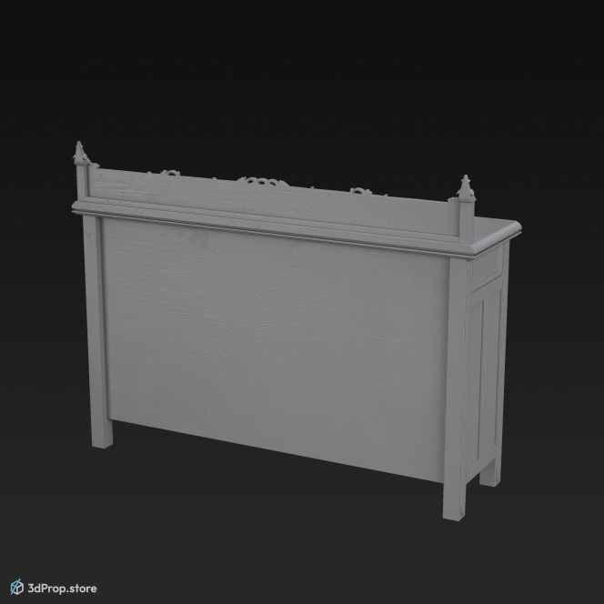 This is an original 3D model of a cabinet from the 1920s.
