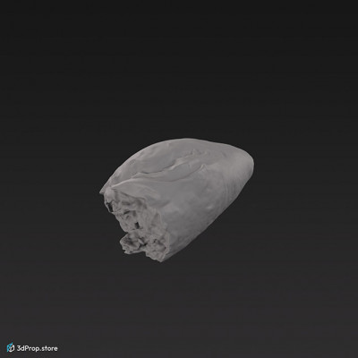 3D scan of a piece of a baguette.