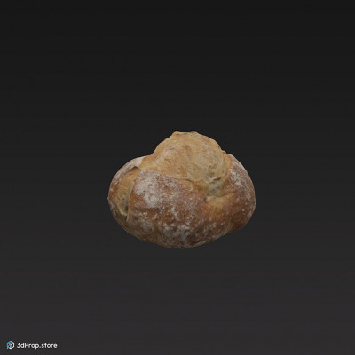 3D scan of a bread bun