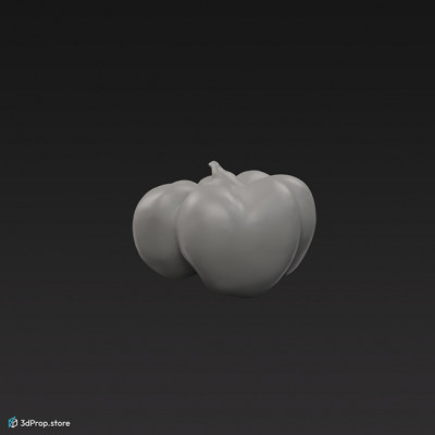 3d scan of a red bell pepper
